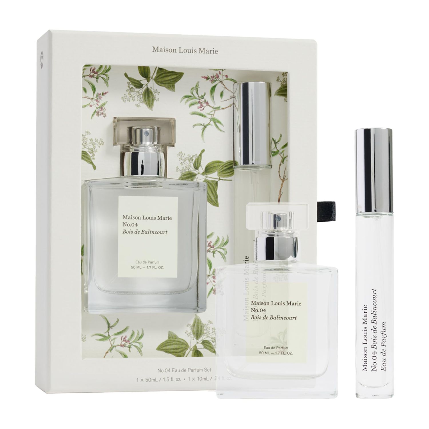 Maison Louis Marie - No.4 Bois de Balincourt Eau De Parfum 2-Piece Holiday Gift Set Luxury Clean Beauty Non-Toxic Fragrance