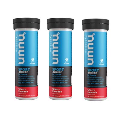 Nuun Energy Cherry Limeade Electrolyte Caffeine Tablets (3 Tubes of 10 Tabs) 3
