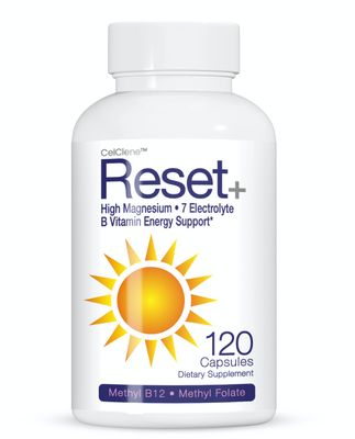 Reset 7 Energy Electrolytes, Methyl B12, Methyl Folate, Pink Salt, Magnesium, Super B Complex, Green Tea Green Coffee Extracts, Biotin, Zinc, 72 Trace Minerals