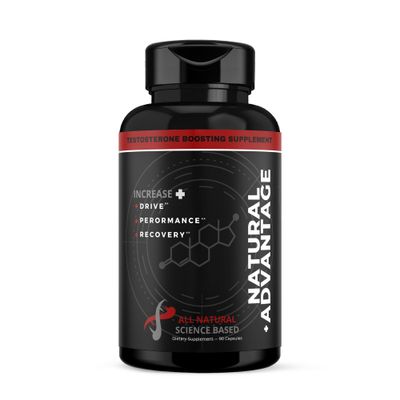 Natural Advantage - All Natural Testosterone Booster, Tongkat Ali, Fadogia Agrestis, Shilajit, Saw Palmetto, Fenugreek, Maca, Boron Citrate, 1 Pack - (30 Servings) 90ct