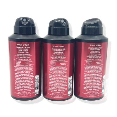 Bath Body Works Bourbon Body Spray 3.7oz - pack of 3 - Mens Collection Body Spray for Men