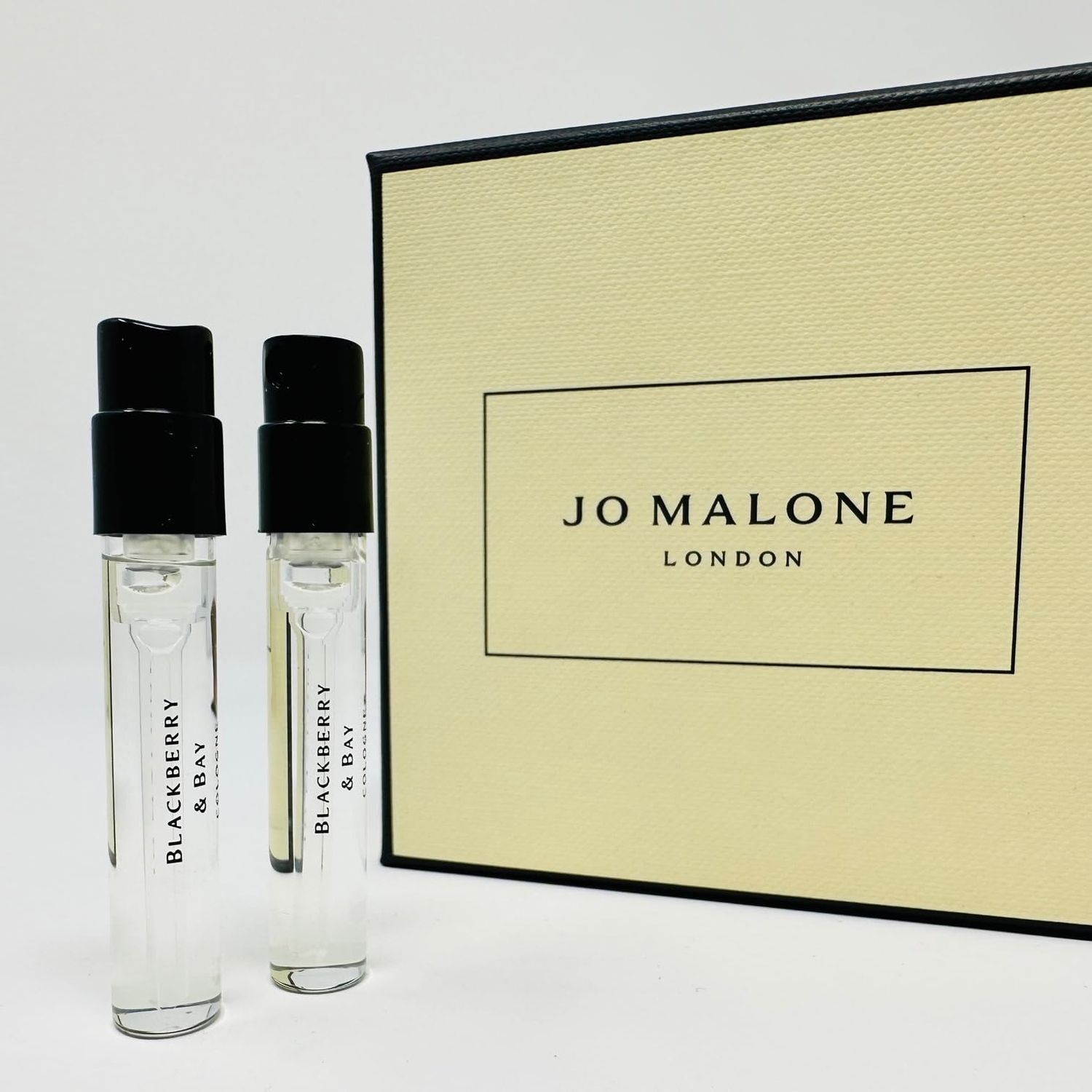 Jo Malone London Scent pairing Duo Blackberry Bay Peony Blush Suede Sample Vial 0.05oz 1.5ml ea