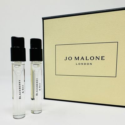 Jo Malone London Scent pairing Duo Blackberry Bay Peony Blush Suede Sample Vial 0.05oz 1.5ml ea