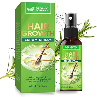 Hair Growth Serum Spray, with Rosemary, Batana, Biotin Oil for Hair Growth, Anti Hair Loss Thinning Hair, Regrowth Stronger Hair for Women and Men