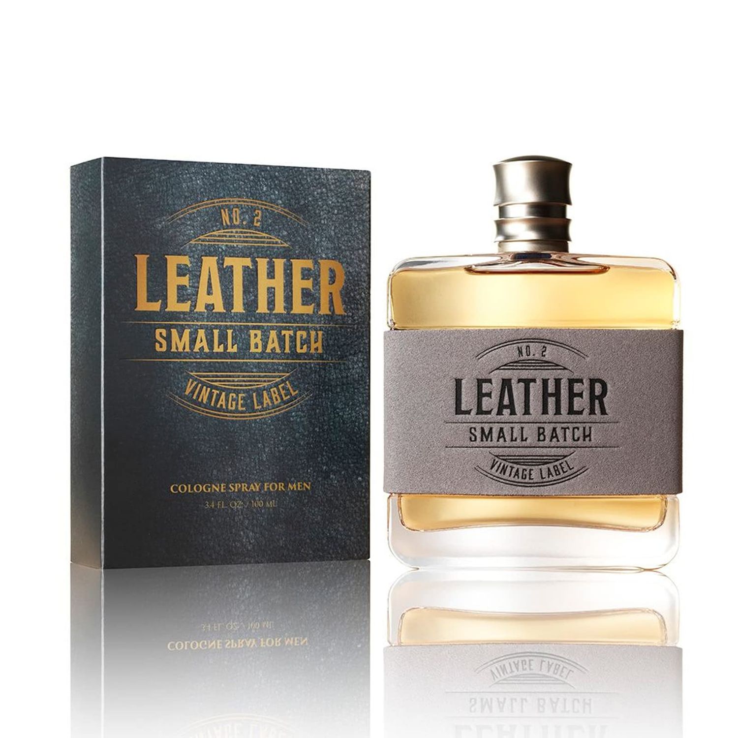 Tru Western Leather 2 Small Batch Men&#39;s Cologne, 3.4 fl oz (100 ml) - Confident, Sexy, Modern