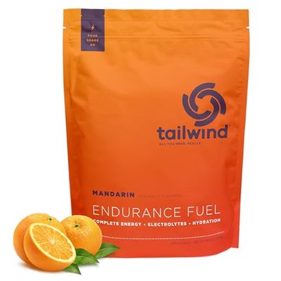 Tailwind Nutrition Endurance Fuel, Electrolyte Hydration Sports Drink Mix Powder, Gluten-Free, Vegan, Mandarin, 50 Servings