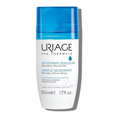 URIAGE Gentle Deodorant for Sensitive Skin 24-hour, Fresh Clean Fragrance, Unisex, Wide Roll-on, No White Marks, No Alcohol, Aluminum-Free, 50 mL 1.69 oz