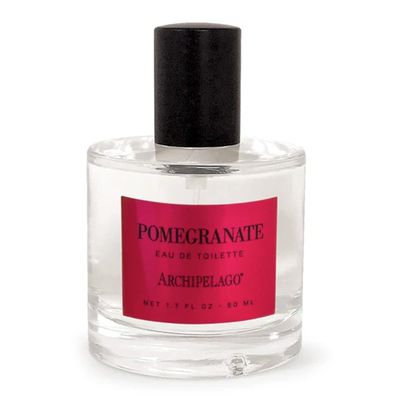 Archipelago Botanicals Pomegranate Eau De Toilette, Womens Fragrance for Daily Use, Travel Size Cologne Bottle, Pomegranate, Valencia Oranges and White Peaches Scent, 1.64 oz