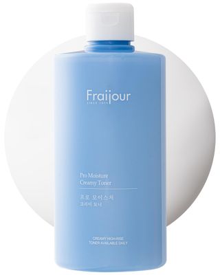 Fraijour Pro Moisture Creamy Toner - Korean Milky Hydrating Toner with Probiotics AHA, Soothes Dry Sensitive Skin, Gently Exfoliates Without Irritation, Fragrance-Free, 16.9 fl.oz.