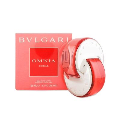 Omnia Coral By Bvlgari Eau De Toilette Spray For Women 2.2 oz, Red