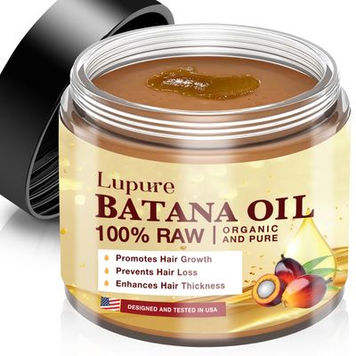 Lupure Batana Oil for Hair Growth 100 Raw Batana Oil Pure Organic and Natural Hair Growth Treatment, Sourced from Honduras, Prevents Hair Loss, Enhances Hair Thickness for Men Women, 4.2 OZ
