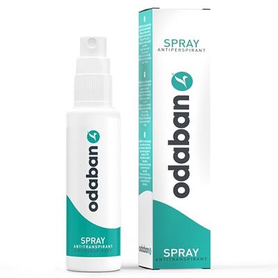 Odaban Antiperspirant Spray, Clinical Strength Aluminium Chloride Strong Antiperspirant Hyperhidrosis Treatment for Excessive Sweating, Fragrance-free