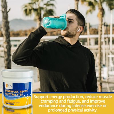 Synerplex Revive Electrolyte Powder is The Best and Most Complete Electrolyte Formula Available. Helps Hydrate, detoxify, and Reduce cramping