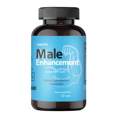 HyberVive Testosterone Supplement for Men - Tongkat Ali, Maca, L-Arginine HCI Ginseng for Energy, Stamina Endurance, Non-GMO, Gluten-Free, 120 Tablets(60-Day Supply)