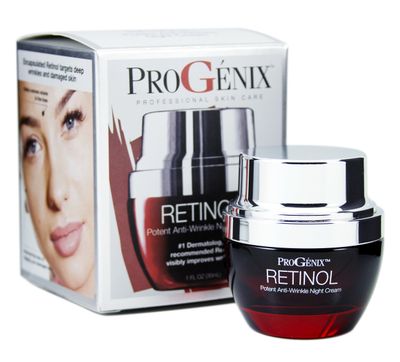 Progenix Profesional Retinol Face Cream Moisturizer Facial Lotion Helps Diminish Wrinkles, Crepey Skin, Age Spots, Fragrance Free Anti Aging Skin Care Retinol Lotion For Face, 1Oz