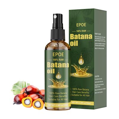 Raw Batana Oil for Hair Growth, 100 Pure and Organic Batana Oil from Honduras, Dr. Sebi Hair Growth Oil Spray, Stimulate Hair Growth, Prevent Hair Loss, Eliminates Split Ends, 3.38FL OZ