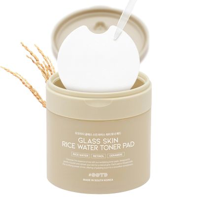 Toner Pads for Dry Dull Sensitive Skin Korean, OOTD Retinol Ceramides Strengthen Skin Barrier Smoothing Hydrating, Toner Pad 70Pads 4.05oz 120ml
