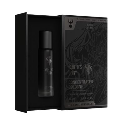 Concentrated Cologne for Men by Beard Struggle - 6x More Longer Than Traditional Colognes - Platinum Collection - Surtr&#39;s Fury - Mens Cologne, 15 mL 0.5 US. fl. oz. Glass Roller Bottle