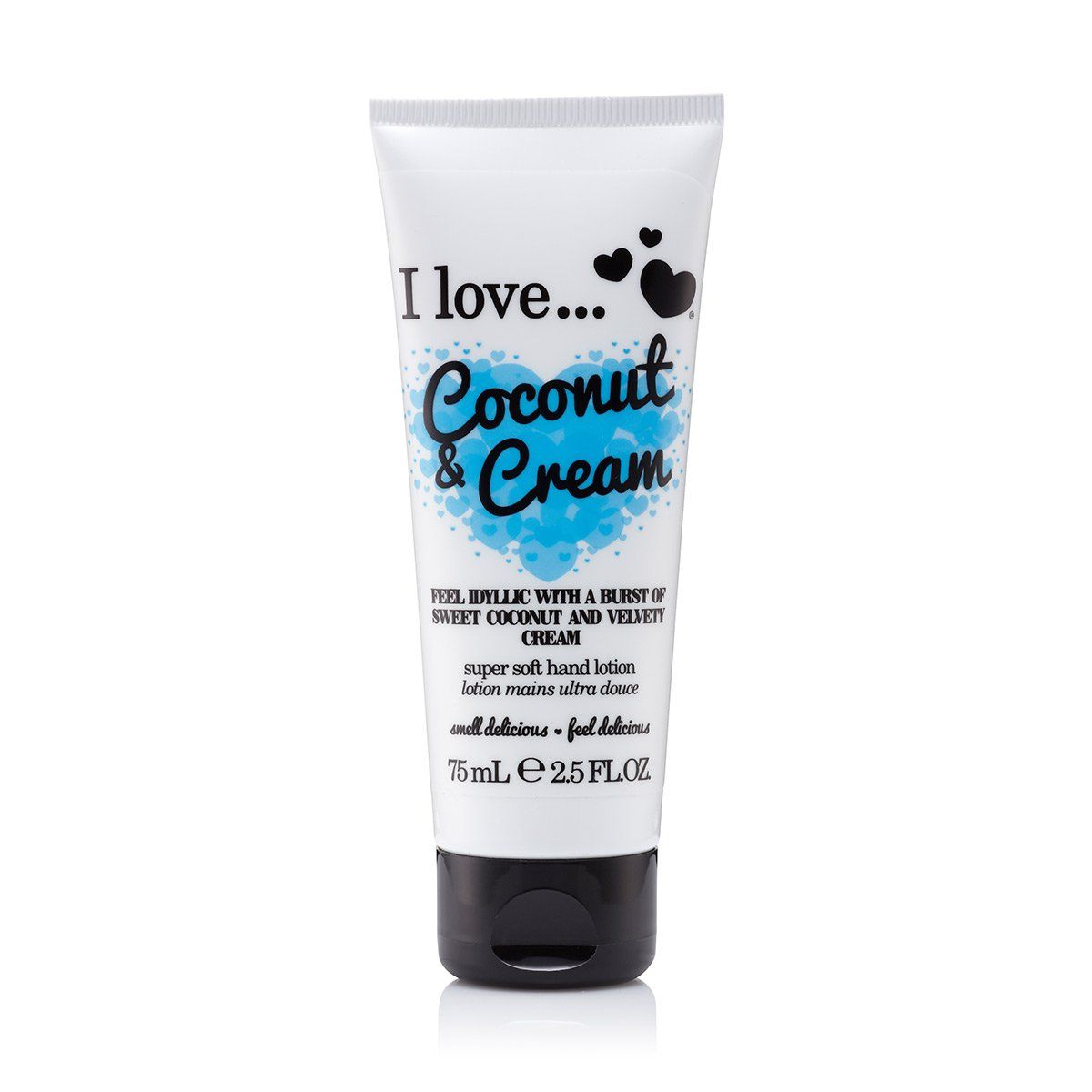 I Love Coconut and Cream Super Soft Hand Lotion - Hand Lotion for Dry Skin - Tropical Coconut Fragrance - Organic Hand Cream - 2.5 oz