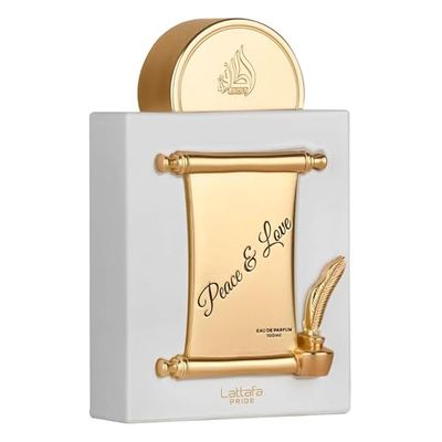 Lattafa Pride Peace Love for Unisex Eau de Parfum Spray, 3.4 Ounce 100 ml