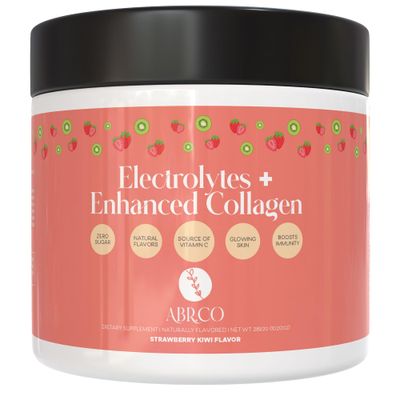 Electrolytes Enhanced Collagen Zero Sugar Powder with Vitamin C - Muscle Recovery Hydration Support - 30 Servings - Supports Immune Joint Health