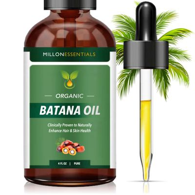 Dr Sebi Premium Organic Batana Oil for Hair Growth Skin Wellness - Nourishing Moisturizing Treatment from Honduras - Promotes Natural Healthy Shine for Men Women Against Hair Loss 4oz