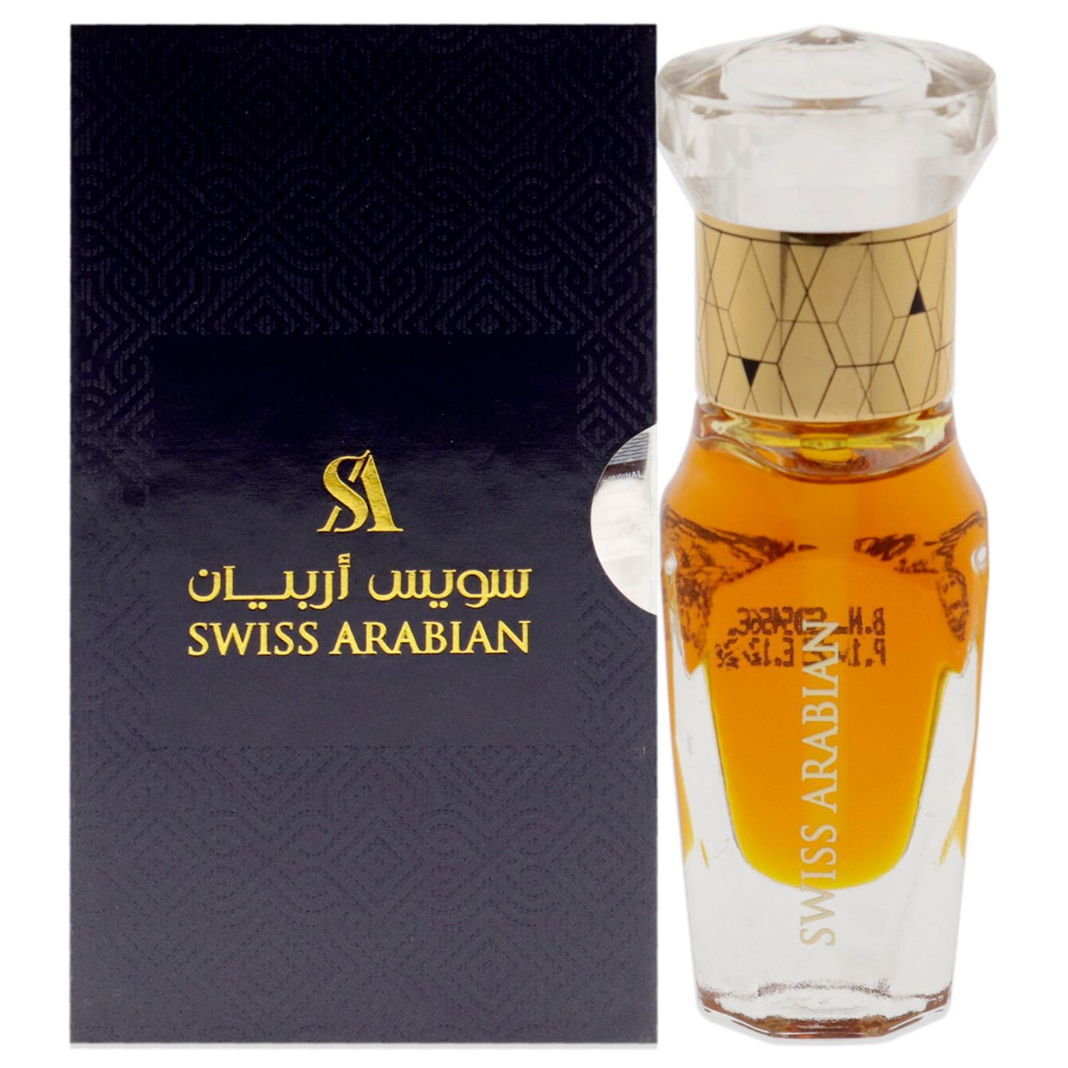 Swiss Arabian Mukhalat Dhahabi For Unisex - Luxury Products From Dubai - Long Lasting Perfume Oil - A Seductive, Exceptionally Made, Signature Fragrance - The Luxurious Scent Of Arabia - 0.4 Oz