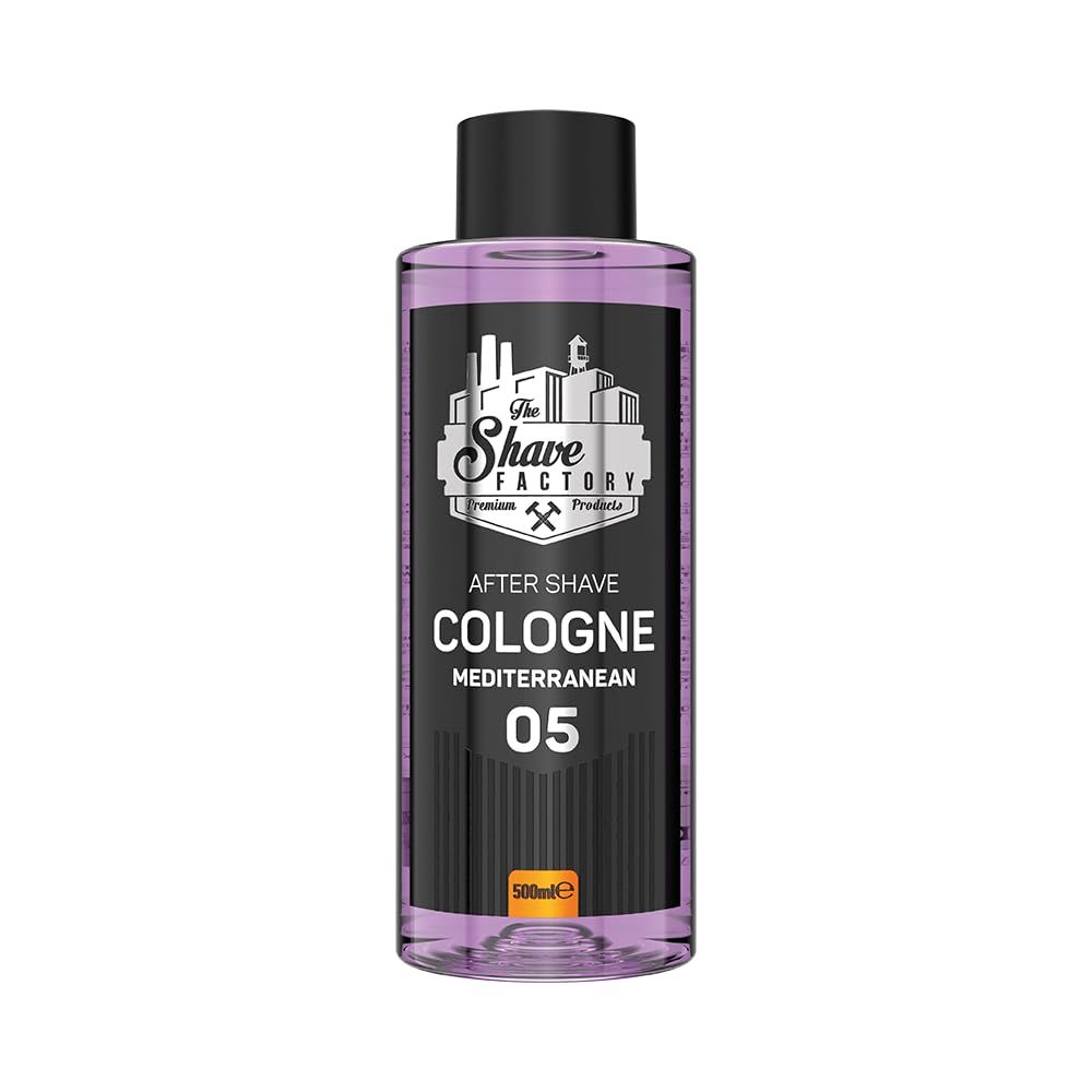 the shave factory After Shave Cologne Series (05 Mediterranean, 500ml (16.9 fl. oz))