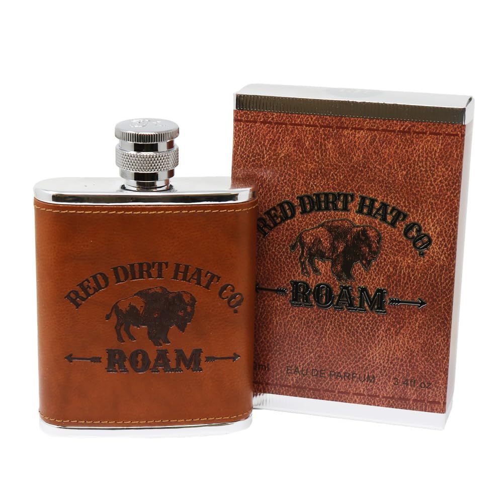 Red Dirt Hat Company Roam Cologne for Men - Fresh Masculine Fragrance with Leather Tones and Cedarwood Notes - Men&#39;s Body Spray Cologne for Everyday Wear Special Occasions - 3.4 fl oz