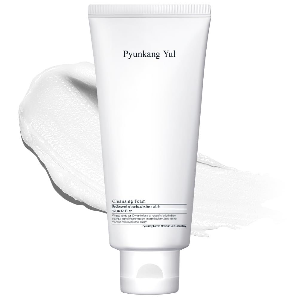 PYUNKANG YUL Cleansing Foam - Korean Facial Wash for All Skin Types - Zero-irritation Face Washer extracted from Coconut - Moisturized Skin Creating Moisture Barrier after Cleansing - 5.1 Fl. Oz
