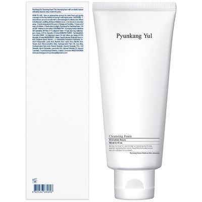 PYUNKANG YUL Cleansing Foam - Korean Facial Wash for All Skin Types - Zero-irritation Face Washer extracted from Coconut - Moisturized Skin Creating Moisture Barrier after Cleansing - 5.1 Fl. Oz