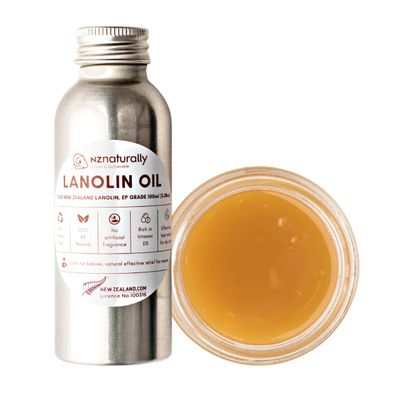 Pure New Zealand Liquid Lanolin Oil EP Grade For General Dry Skin Conditions I 100 Natural I No Artificial Fragrance 100ml