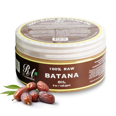 RA COSMETICS 100 Natural Unrefined Batana Hair Oil for Growth, Repair Strength 8 oz Nourishing Moisturizer for Damaged Hair from Honduras
