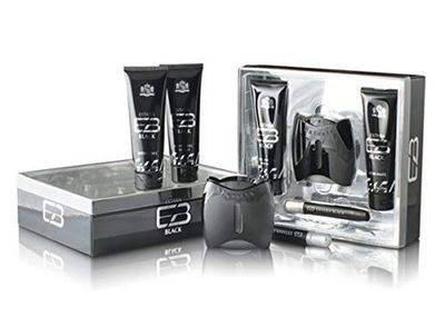 New Brand Prestige Extasia Black for Men - 4 Pc Gift Set 3.3oz EDT Spray, 4.3oz Shower Gel, 4.3oz After Shave, 0.67oz EDT Spray