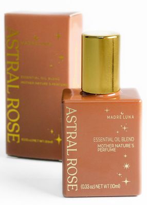 MADRE LUNA ASTRAL ROSE - Natural Roll On Perfume Oil for Women - Blended With Distilled Essential Oils - Long-Lasting Alcohol-Free Fragrance - 10 ML