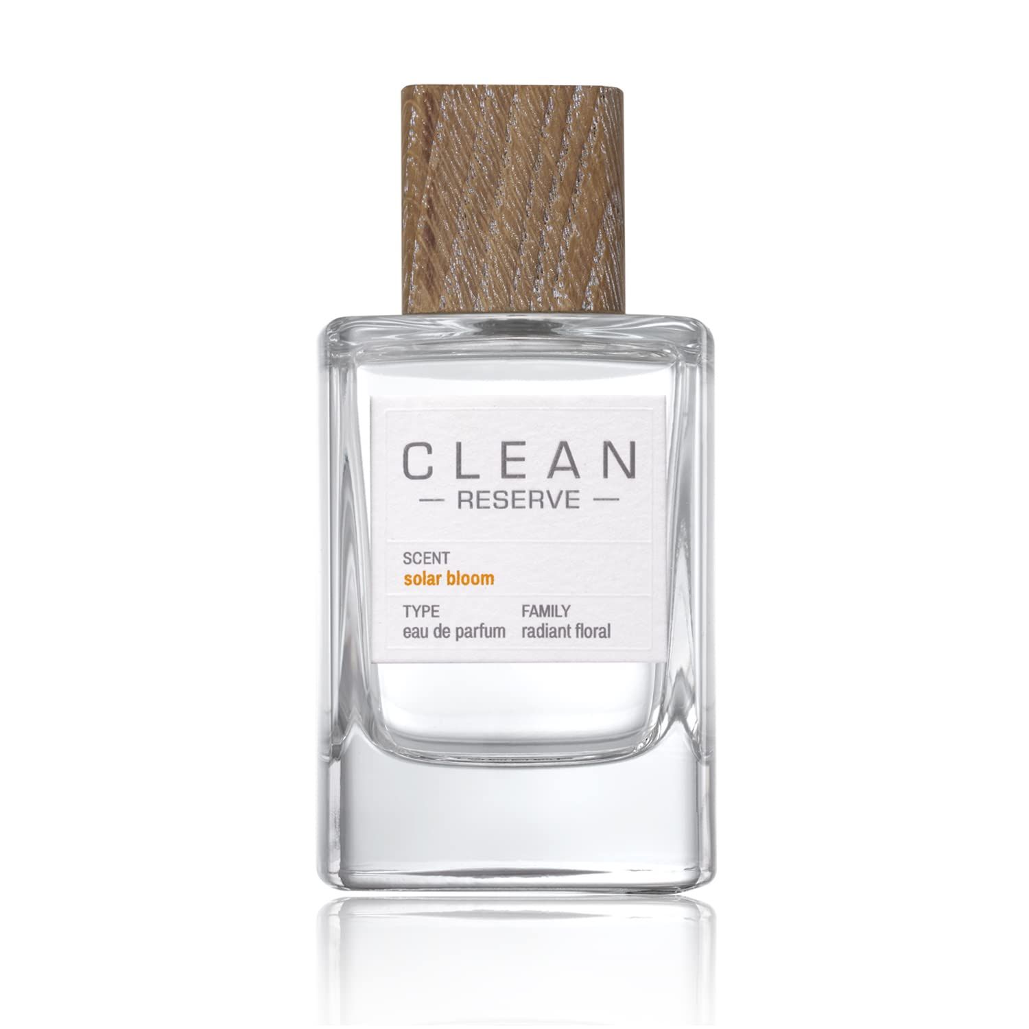 CLEAN RESERVE Solar Bloom Eau de Parfum, Eco-Conscious Sustainable Spray Fragrance, Vegan, Phthalate-Free, Paraben-Free