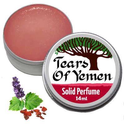 Yemeni Dragons Blood SOLID perfume Sweet Amber Elemi Patchouli Powder Halal Vegan Made in Canada - Muslim Cosmetics - Tears of Yemen 0.5oz 14ml