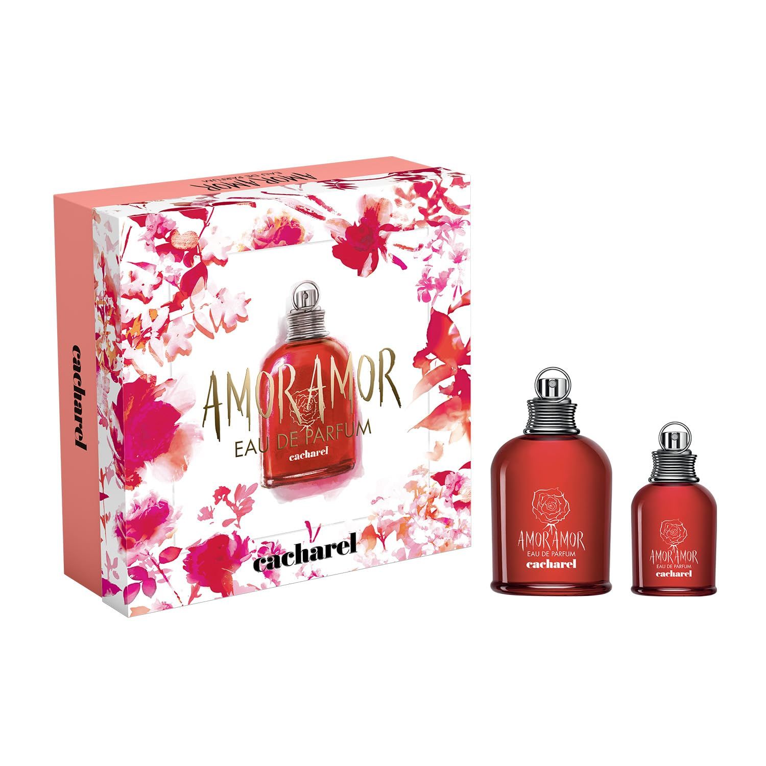 Cacharel Amor Amor - Fragrance Gift Set for Women - Includes Eau de Parfum 3.4 Fl Oz 1.0 Fl Oz