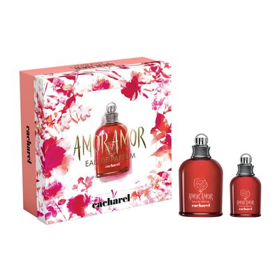 Cacharel Amor Amor - Fragrance Gift Set for Women - Includes Eau de Parfum 3.4 Fl Oz 1.0 Fl Oz