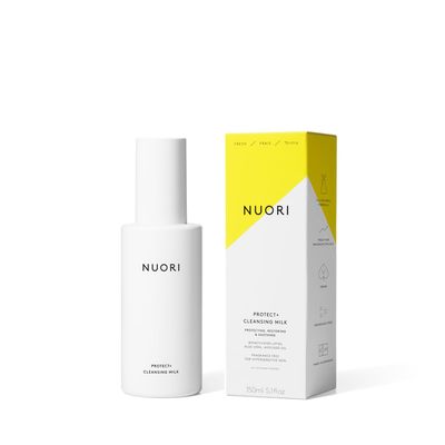NUORI Protect Cleansing Milk Facial Cleanser, For All Skin Types Including Hypersensitive Skin, All Natural, Fragrance Free, 30 ml 1 fl oz