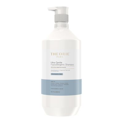 Theorie PURE Ultra Gentle Hypoallergenic Shampoo - Plant-Based Vegan - Fragrance Free - Designed for Delicate Scalps - Pump Bottle - 27 fl oz (1 Pack)