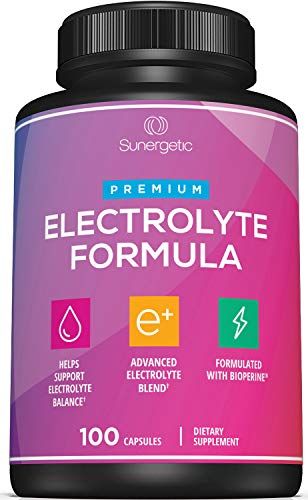 Premium Electrolyte Capsules - Support for Keto, Low Carb, Rehydration Recovery - Electrolyte Replacement Tablets - Includes Electrolyte Salts, Magnesium, Sodium, Potassium - 100 Capsules