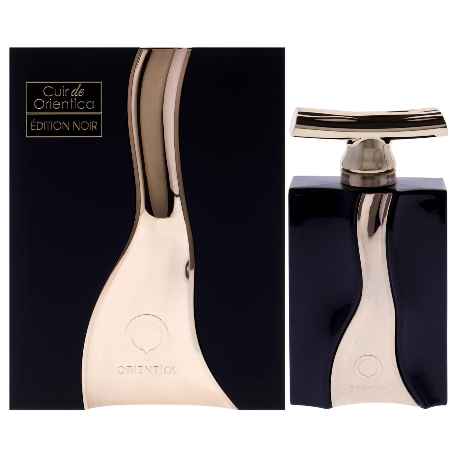 Orientica Cuir de Edition Noir Eau de Parfum with Notes of Elemi, Bergamot Patchouli, Bold Confident Fragrance for Men Women, Long-Lasting Sophisticated Unisex Scent for Any Occasion, 3 oz