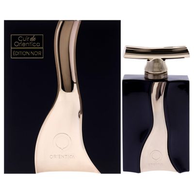 Orientica Cuir de Edition Noir Eau de Parfum with Notes of Elemi, Bergamot Patchouli, Bold Confident Fragrance for Men Women, Long-Lasting Sophisticated Unisex Scent for Any Occasion, 3 oz