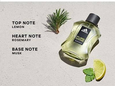 adidas Pure Game Aftershave 3.4 fl oz (Pack of 1), Notes of Grapefruit, Lavender, and Sandalwood, Men's Fragrance, Long Lasting, Sporty Fragrance, Travel Size