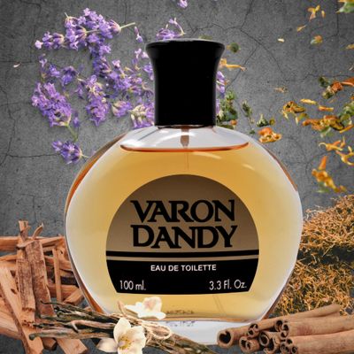 VARON DANDY Men's Classic Eau de Toilette, Woody Spicy, Refreshing, Invigorating, Fresh Scent 3.3oz