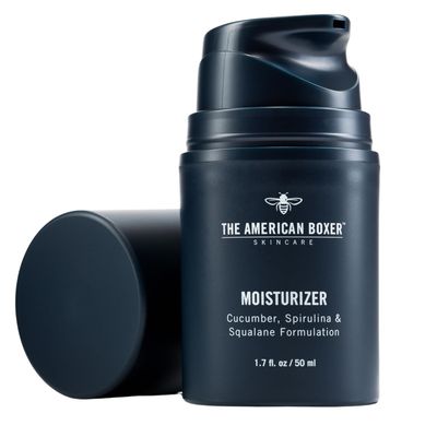 THE AMERICAN BOXER Mens Face Moisturizer, Face Moisturizer for Men, Hydrates Dry Skin, Irritation, Redness - Supports Anti Aging Anti Wrinkle, Fragrance Free, No Sticking - No Strong Odor