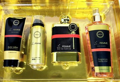 ARMAF Le Femme 4-Piece Set for Women, (3.4 Oz Eau De Parfum 3.4 Oz Body Lotion 1.7 Oz Body Spray 8.4 Oz Body Mist)