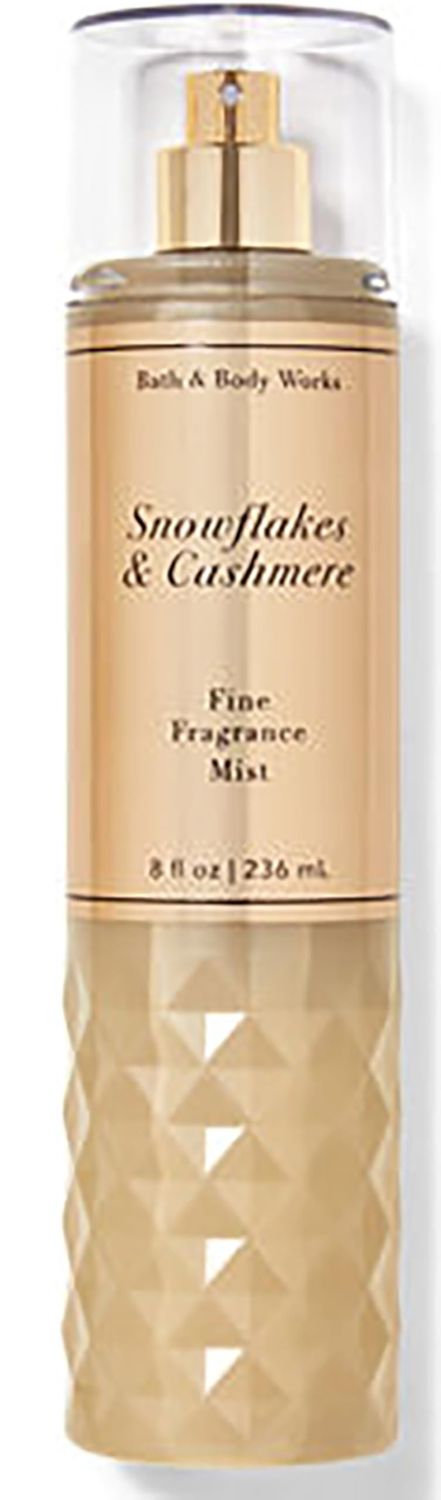 Bath Body Works Fine Fragrance Body Spray Mist 8 fl oz 236 mL (Snowflakes Cashmere)