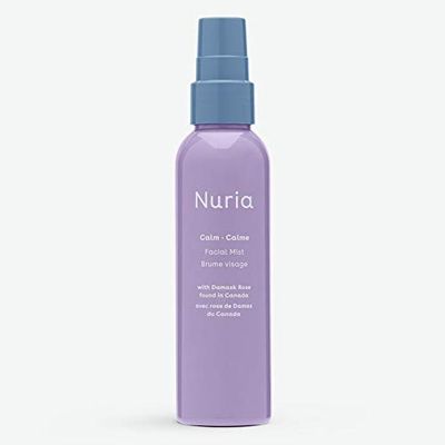Nuria - Calm Facial Mist, Fragrance-Free Damask Rose Water Spray for Face, Face Mist Spray with Marigold Extract, Oat, and Glycerin, 120mL4.1 fl oz